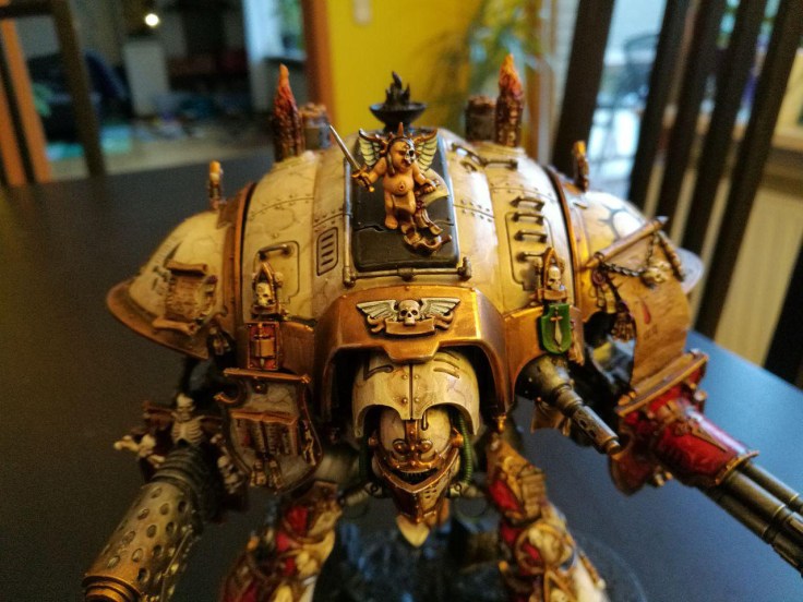 Close view of the Knights front with Cherub