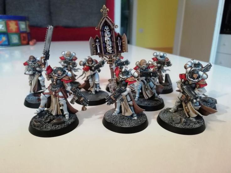 First Battle Sister Squad painted